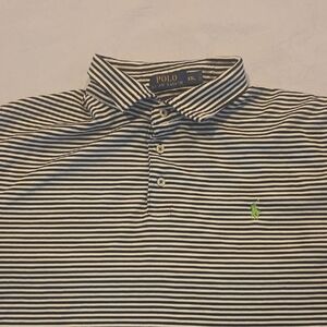 Polo by Ralph Lauren Pima Soft Touch Black White Stripe Polo XXL